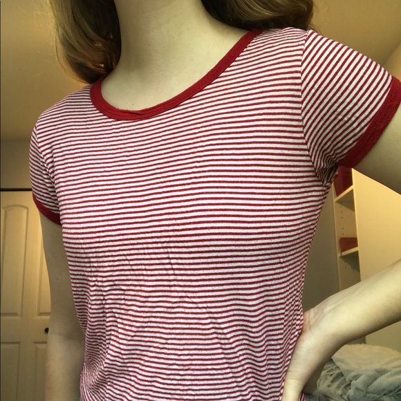 Red striped tee! - Picture 2 of 2